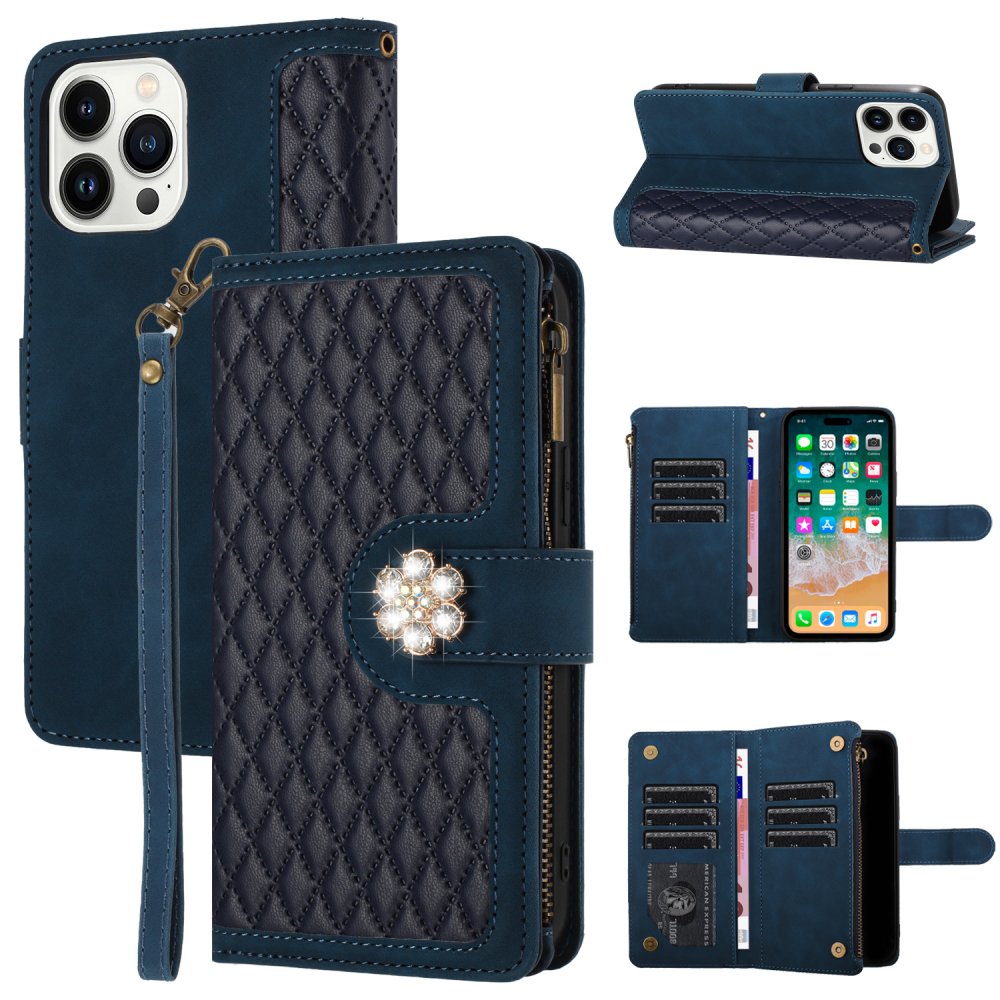 For MOTO G STYLUS 5G (2023) Jewel Wallet Design with Stitched PU Leather ID Card Money Holder Zipper Case - Image 4