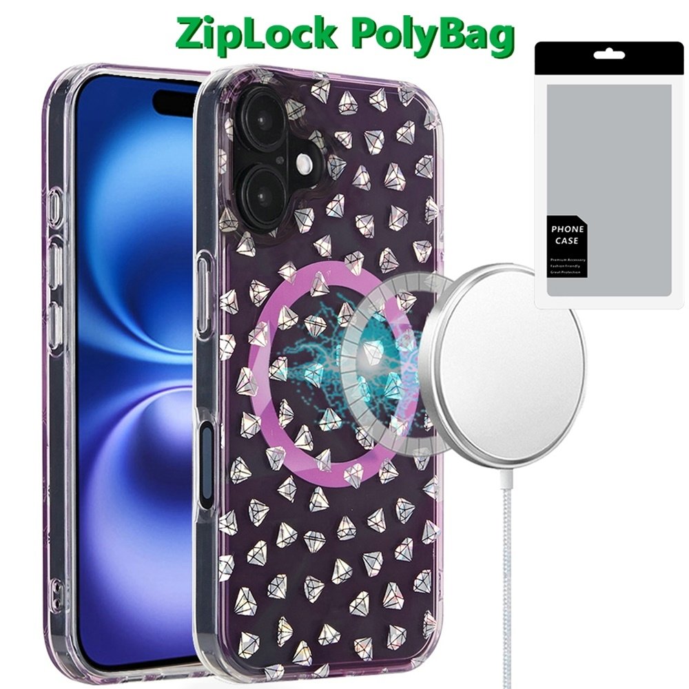 [PolyBag] For Apple iPhone 16 Plus 6.7 inch Magnetic Double Layer IMD Design Case - Image 4