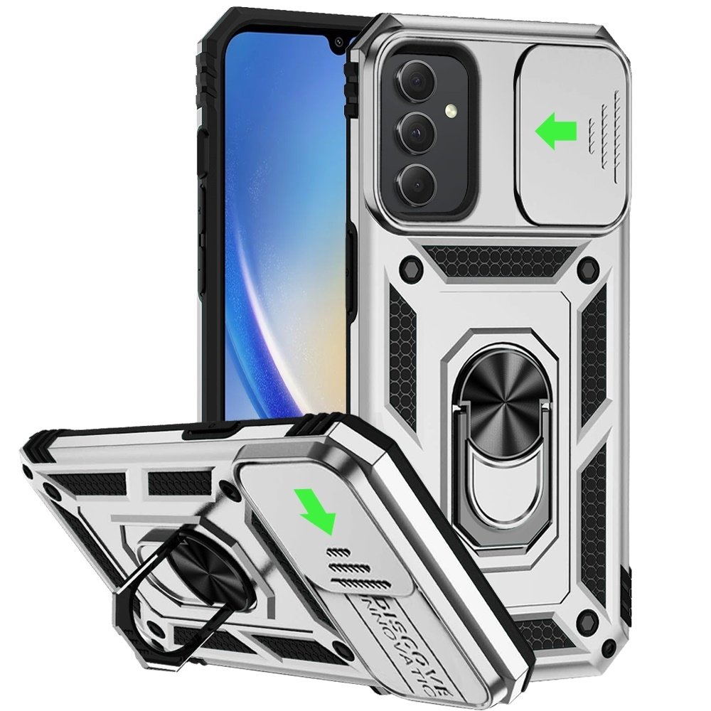 For Samsung Galaxy A15 5G Well Protective Magentic Ring Stand Camera Protective Cover Case - Image 4