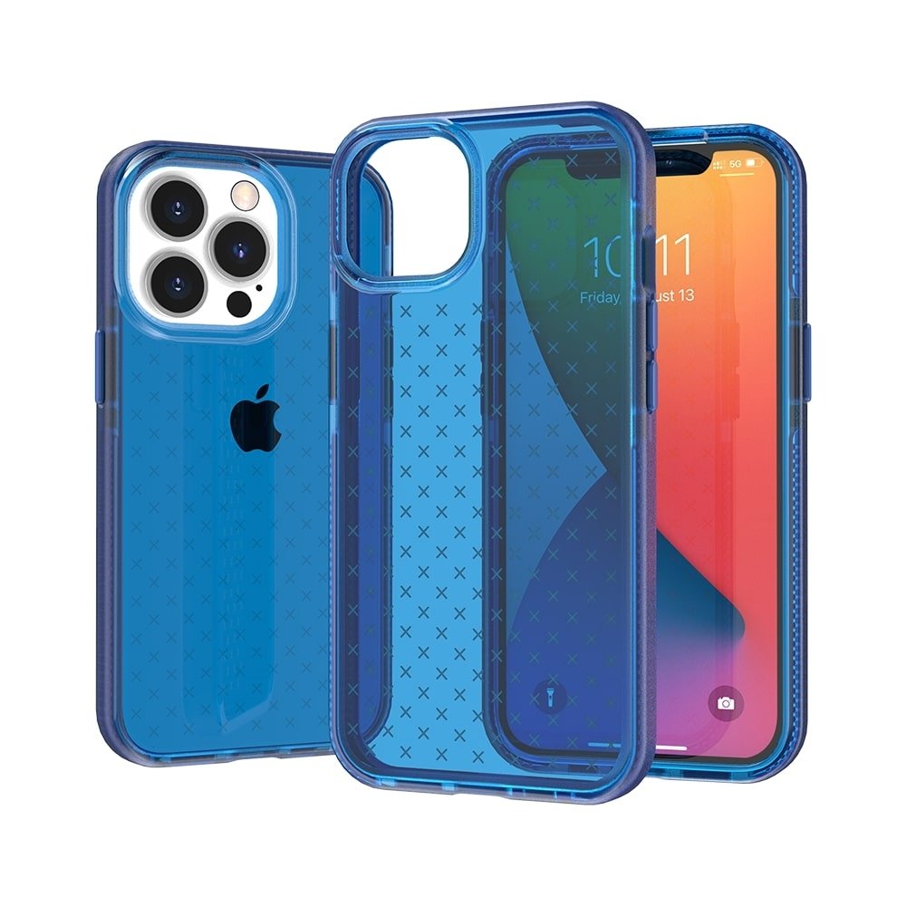 For Apple Phone 13 Pro CROSS Design Ultra Thick 3.0mm Transparent ShockProof Hybrid Case Cover - Image 5