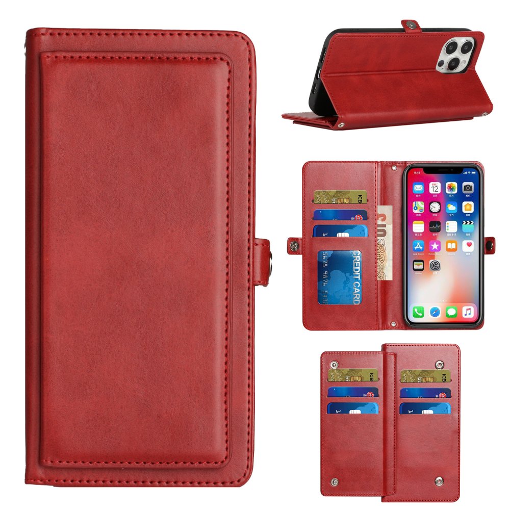 For Motorola MOT G 5G 2023 Wallet Premium PU Vegan Leather ID Multiple Card Holder Money with Strap - Image 3