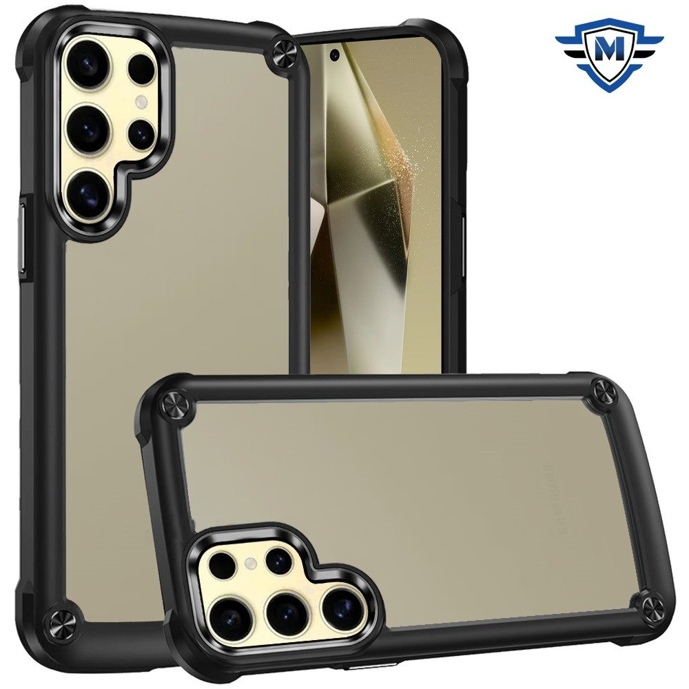 For Samsung Galaxy s24 Plus METKASE Ultimate CaseX Transparent Hybrid Case with Metal Buttons And Camera Edges in Premium Slide-Out Package - Image 2