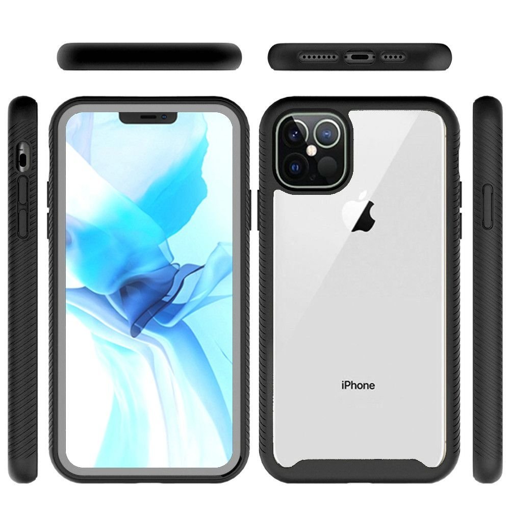 For Apple iPhone 12 Pro Max 6.7 Strong Bumper Shockproof Transparent Case Cover