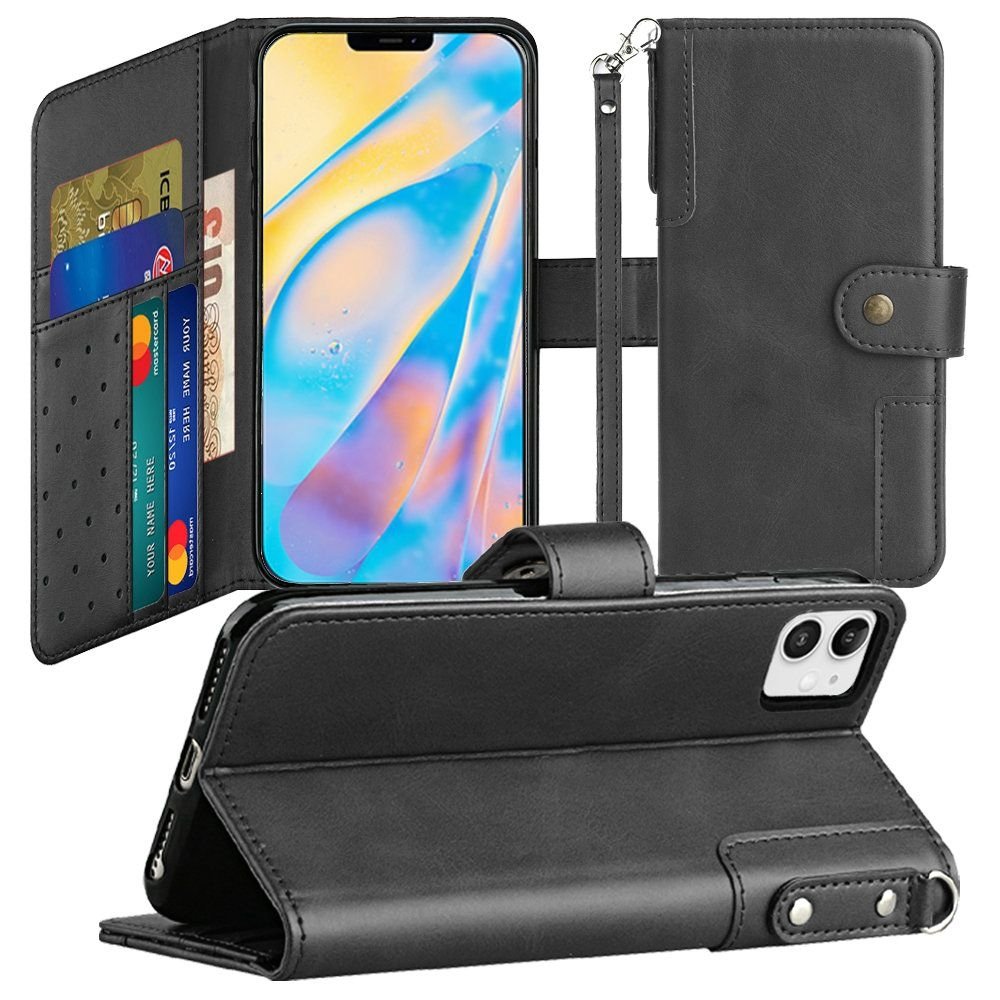For Apple iPhone 15 Pro Max Retro Wallet Card Holder Case Cover - Image 3