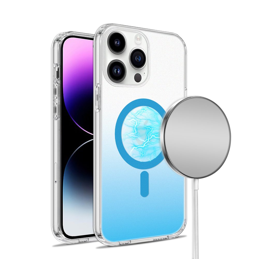 For Apple iPhone 14 Pro 6.1" MagSafe Frosted Two Tone IMD Hybrid