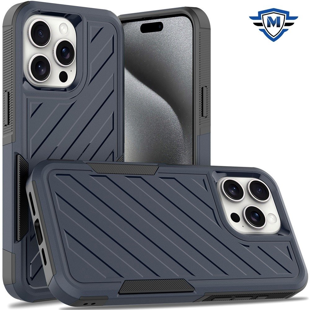 For Apple iPhone 15 Pro Max Noble lined shockproof dual layer hybrid in Slide-Out Package