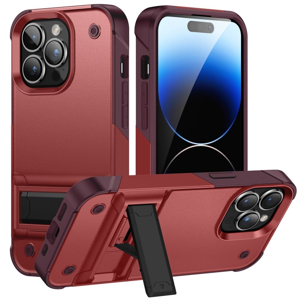 For Apple iPhone 12 Pro Max 6.7 Thunder Kickstand Hybrid Case Cover