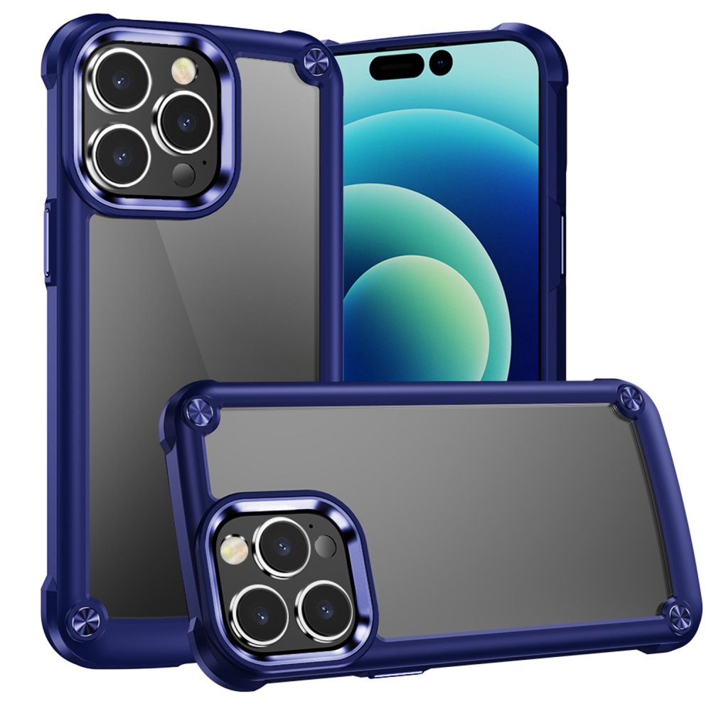 For Apple iPhone XR Ultimate CaseX Transparent Hybrid Case with Metal Buttons And Camera Edges