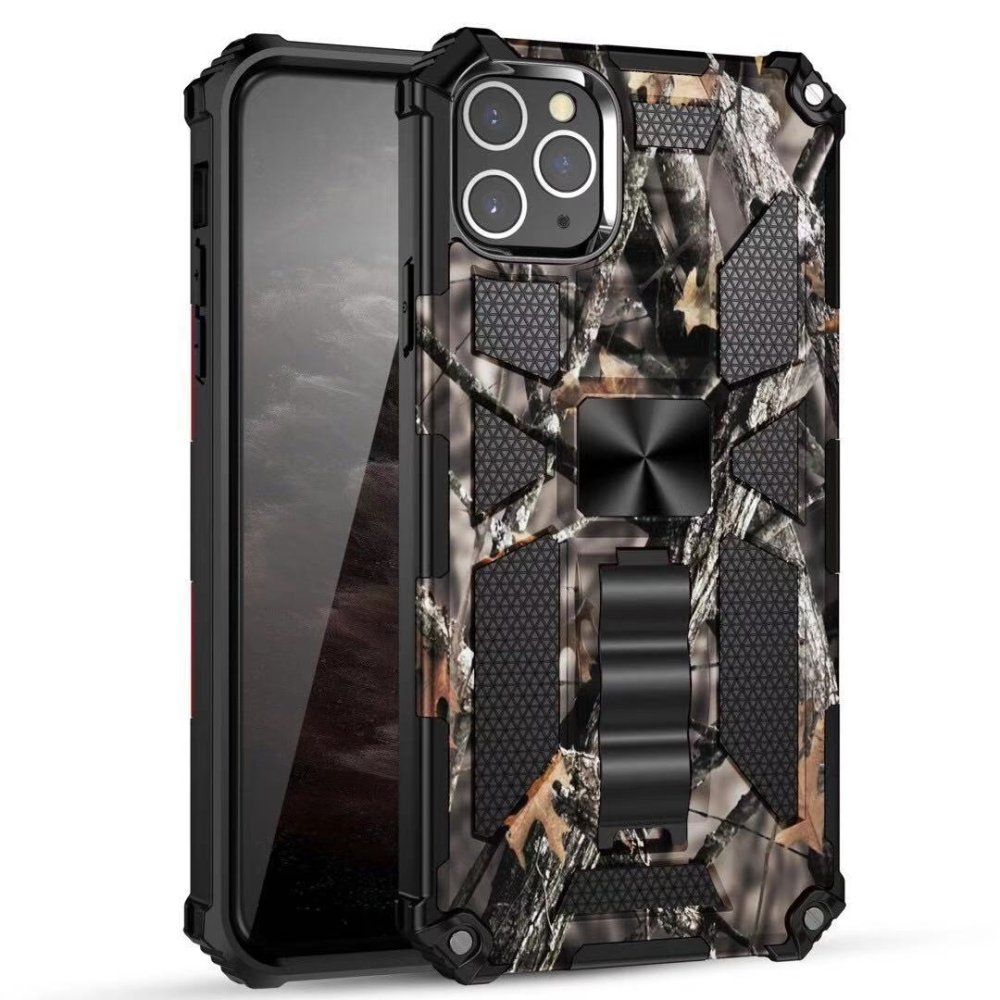 For Apple iPhone 13 / iPhone 14 6.1" Machine Design Magnetic Kickstand Case Cover