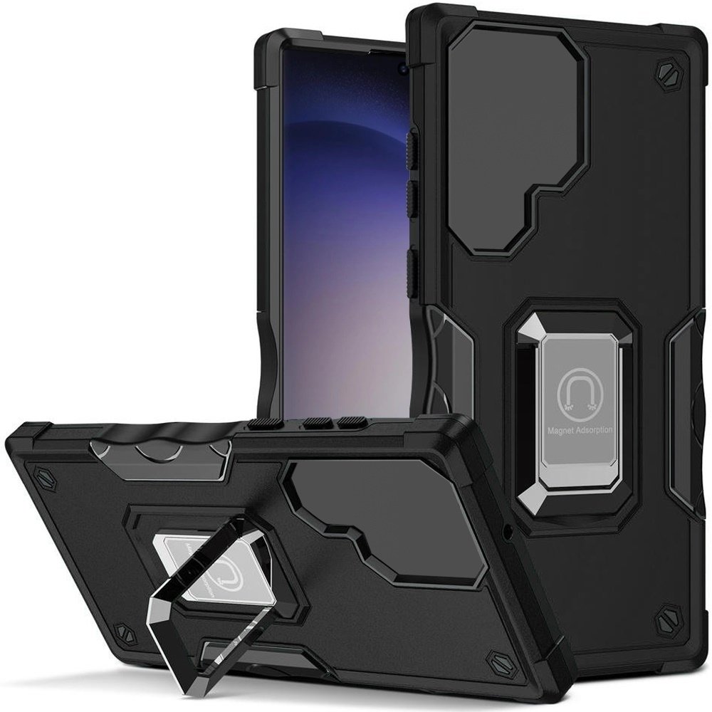 For Samsung Galaxy s24 OPTIMUM Magnetic Ring Stand Hybrid Case Cover - Image 4