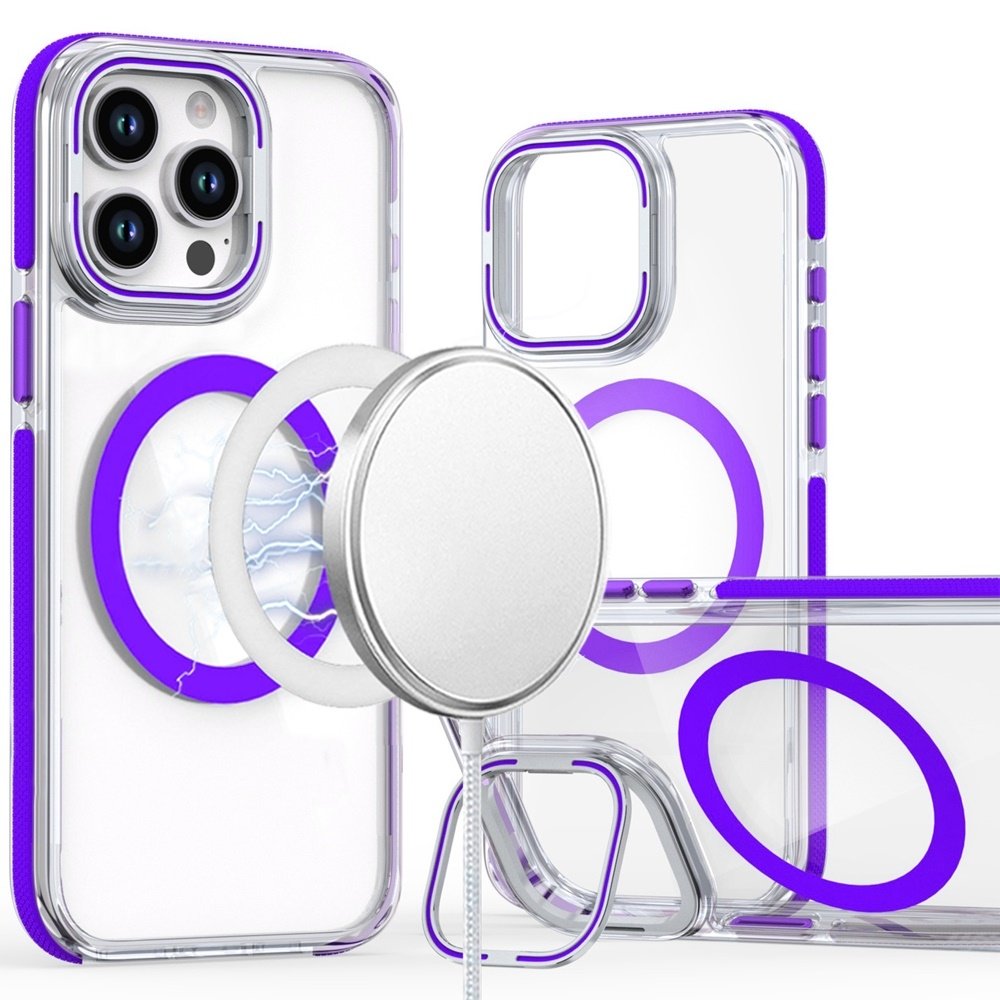 For Apple iPhone 15 Pro Max MagSonic Camera Bracket Stand Magnetic Ring Circle Hybrid - Image 7