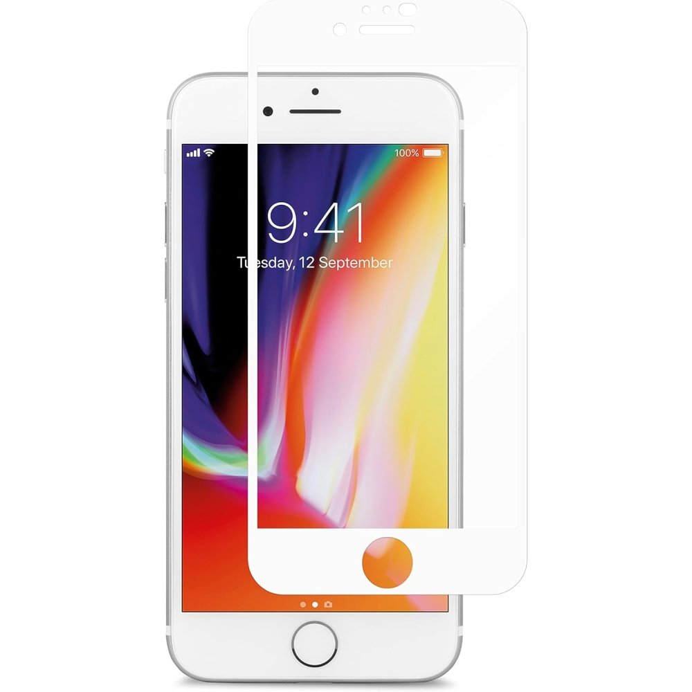 Tempered Glass For Apple iPhone 8 Plus / 7 Plus / 6 Plus / 6s Plus Full White