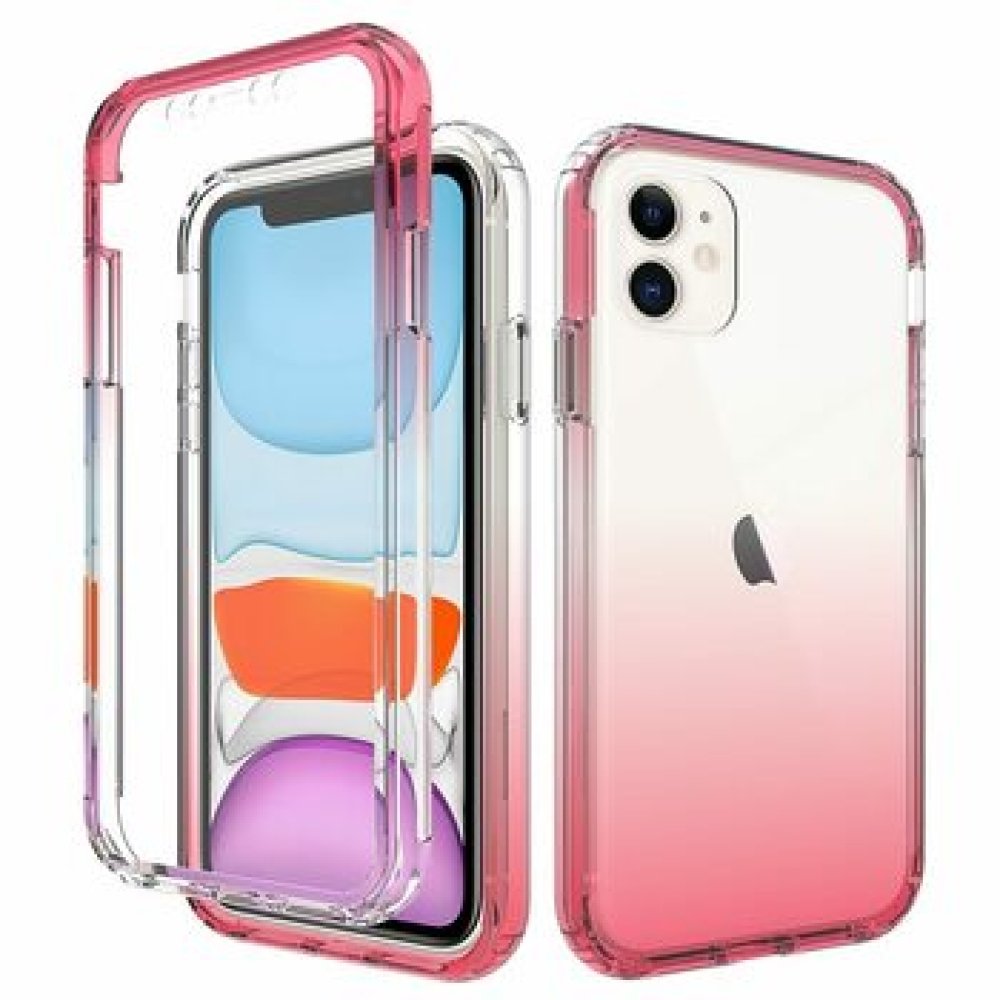 For Apple iPhone 13 Pro 6.1 (3 Cameras) Two Tone Transparent Shockproof Case Cover - Image 3