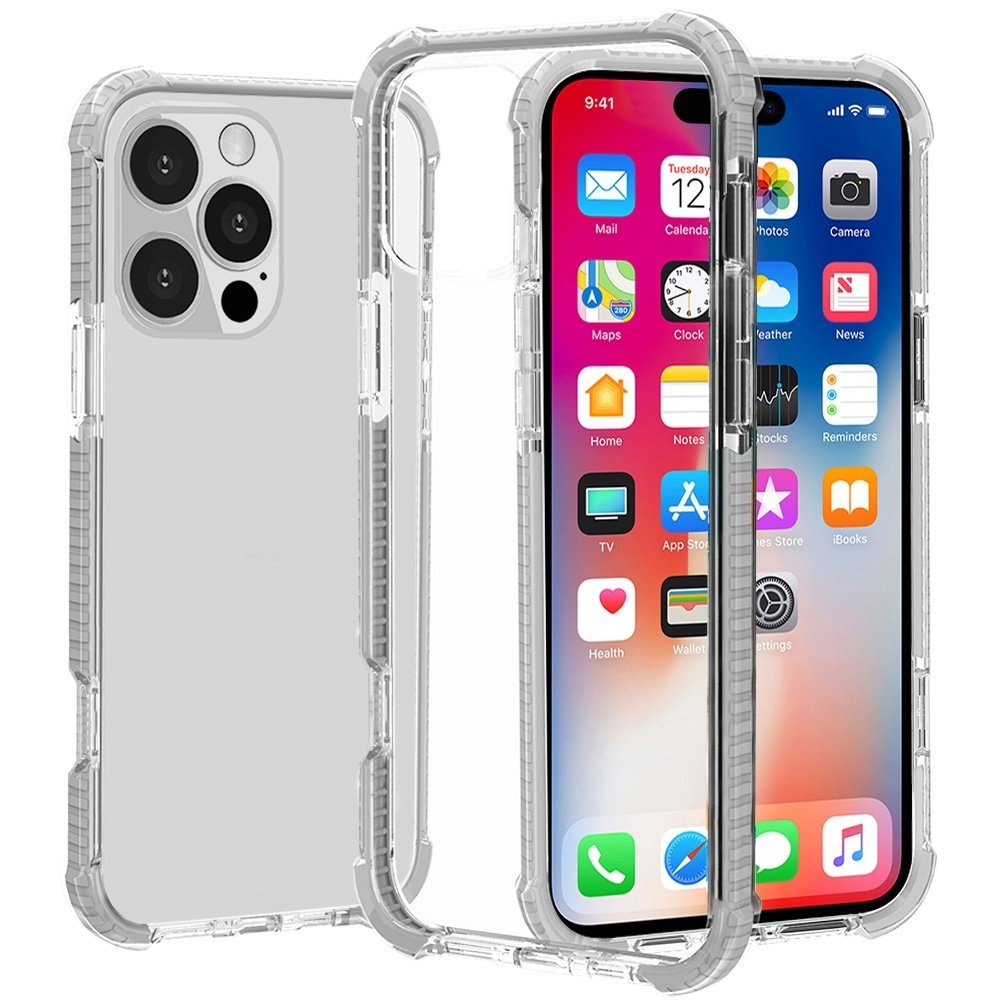 For Apple iPhone 16 Pro 6.3 inch Acrylic Tough 2.5mm Transparent ShockProof Hybrid Case Cover - Image 5