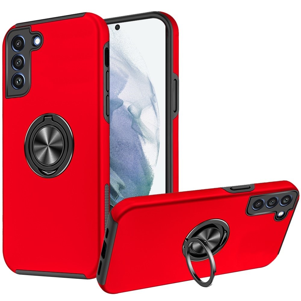 For Samsung Galaxy S22 Ultra CHIEF Oil Painted Magnetic Ring Stand Hybrid Case Cover - Image 2
