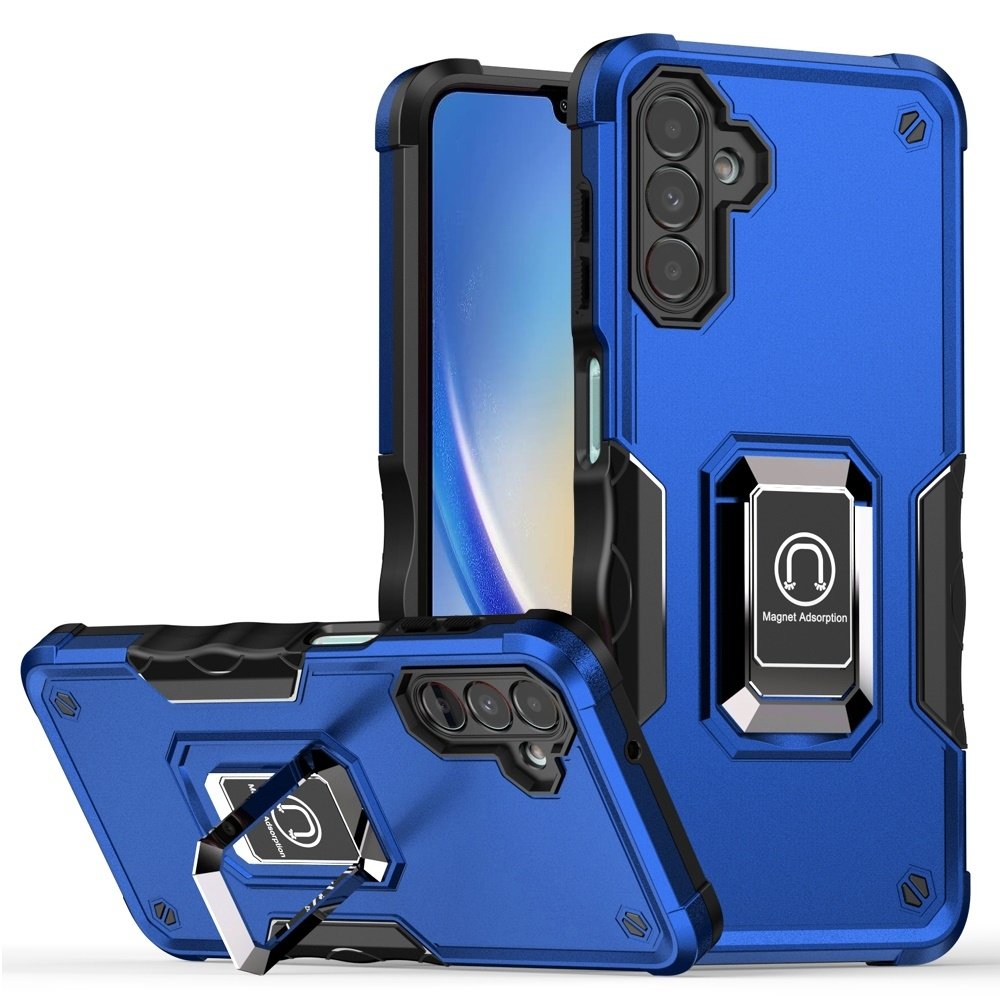 For Samsung Galaxy A35 5g OPTIMUM Magnetic Ring Stand Hybrid Case Cover - Image 2