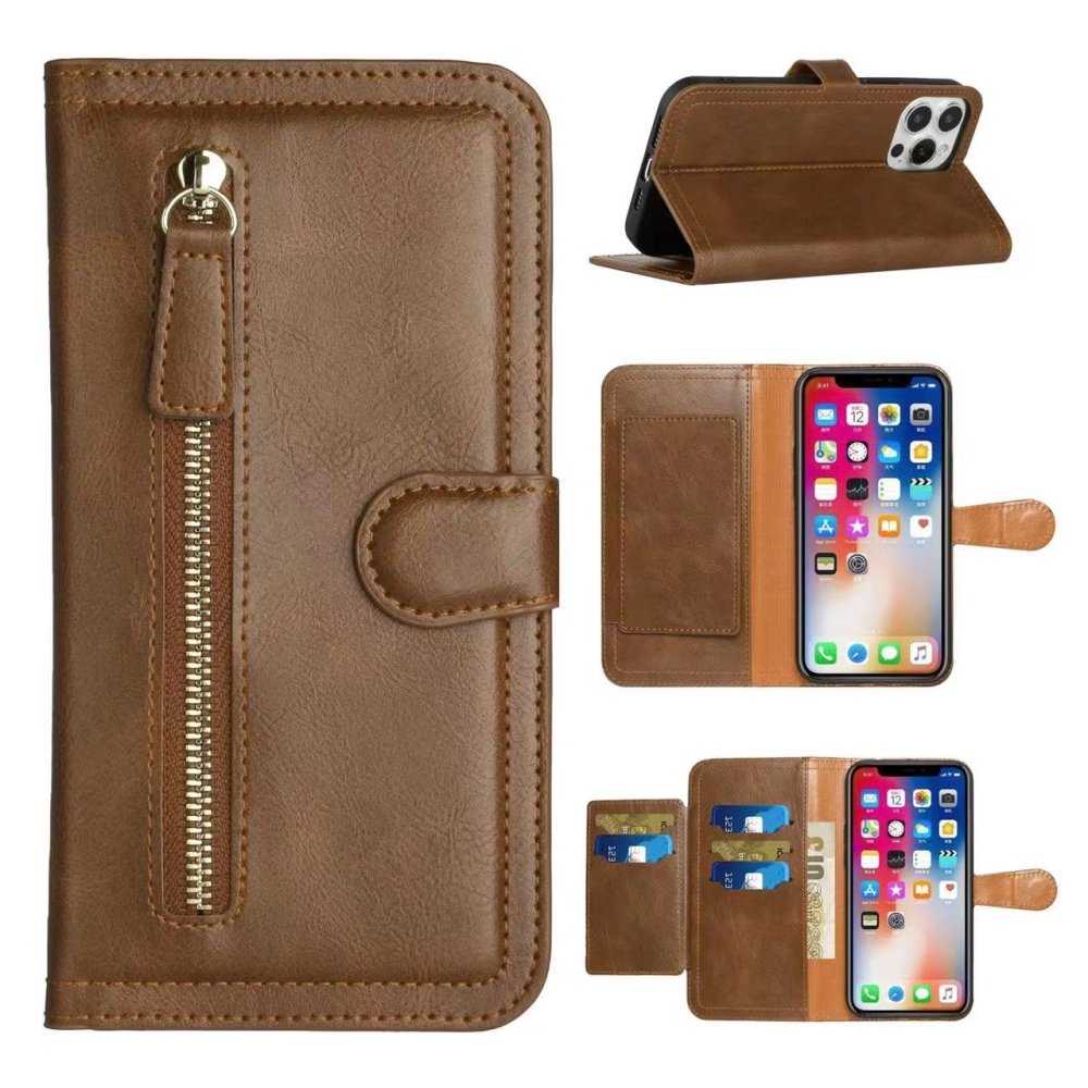 For Motorola MOT G 5G 2023 Premium Wallet MultiCard Holder Money Zipper With Magnetic Flap - Image 2