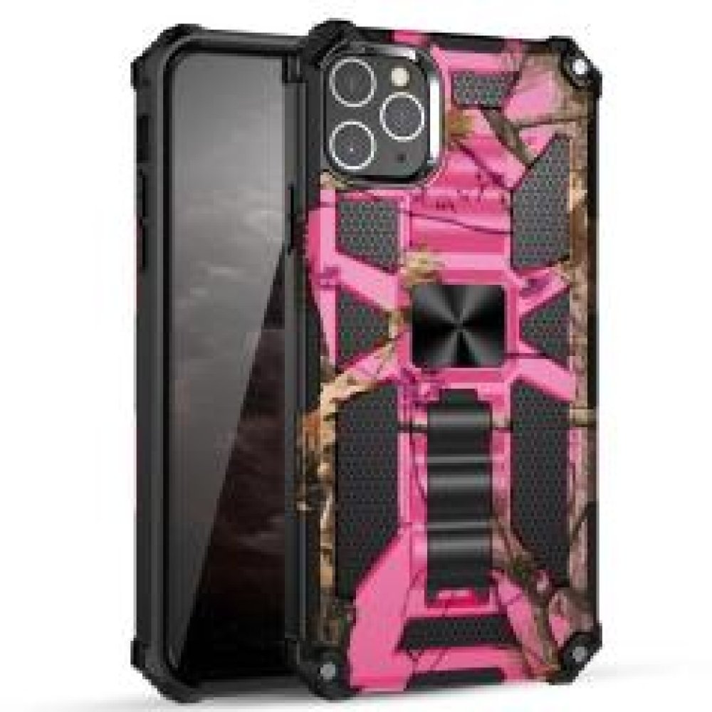 For Apple iPhone 13 Pro Max 6.7 Machine Design Magnetic Kickstand Case Cover