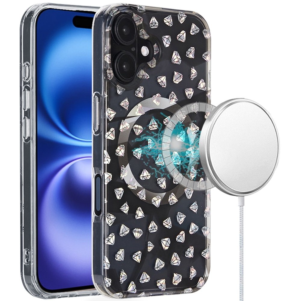 [PolyBag] For Apple iPhone 16 Pro 6.3 inch Magnetic Double Layer IMD Design Case