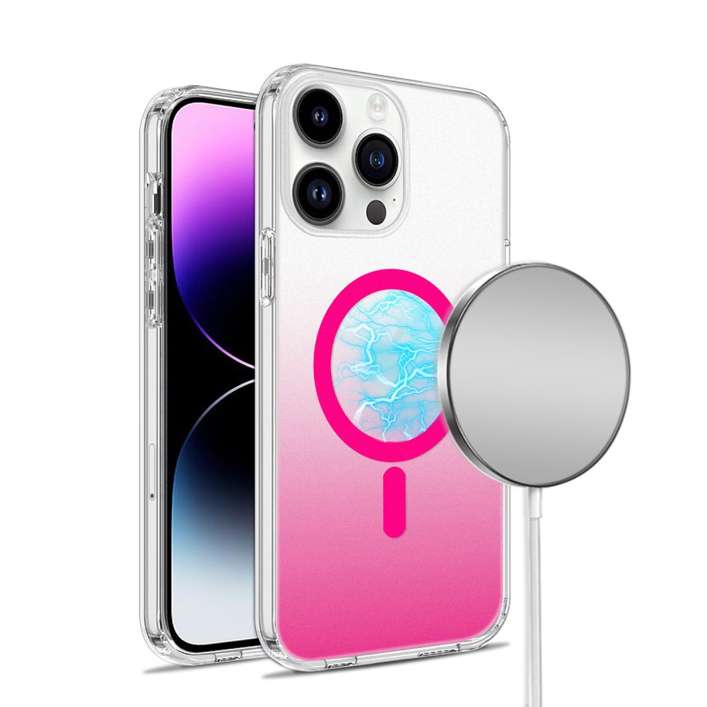 For Apple iPhone 14 Pro 6.1" MagSafe Frosted Two Tone IMD Hybrid - Image 2