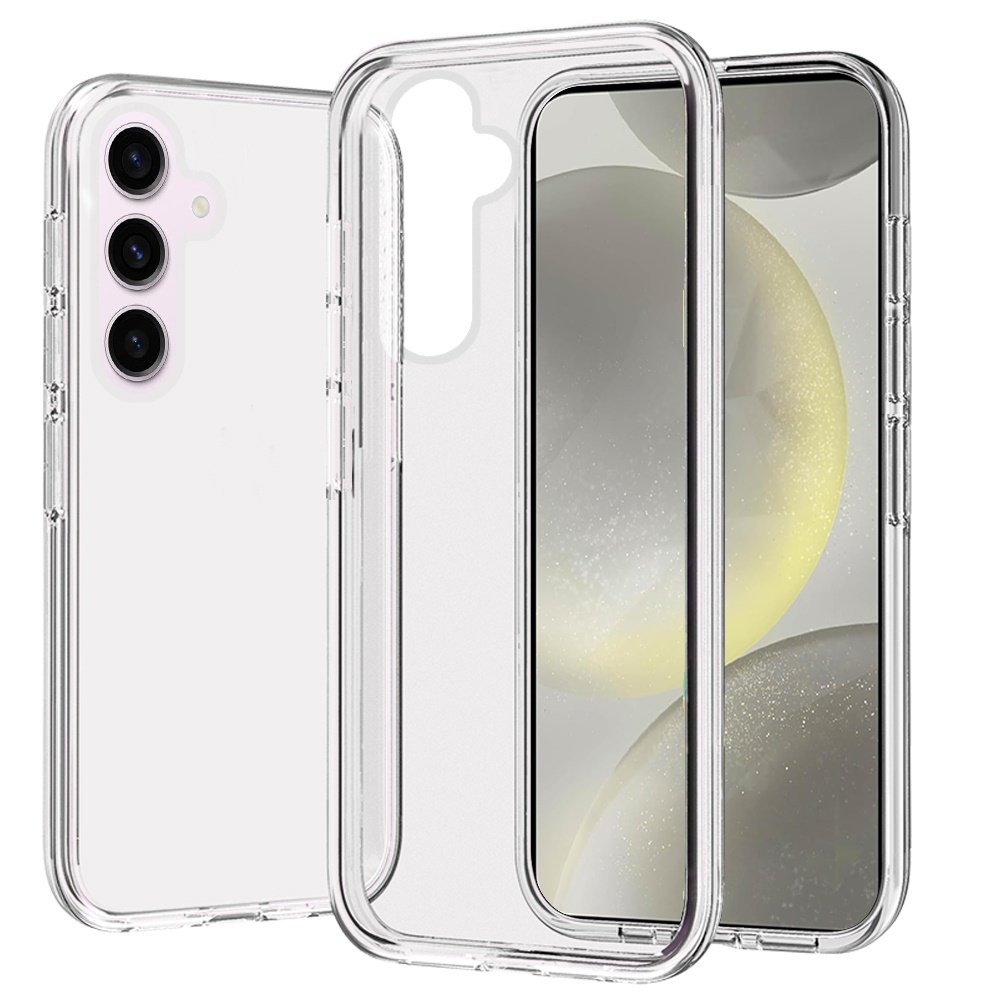For Samsung Galaxy s25/s24 Sturdy Ultra Thick 3mm Transparent Hybrid Case Cover - Image 2