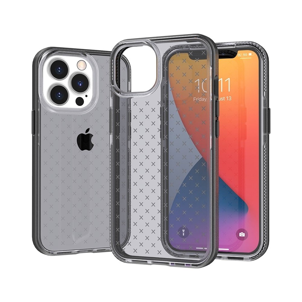 For Apple Phone 13 Pro CROSS Design Ultra Thick 3.0mm Transparent ShockProof Hybrid Case Cover - Image 2