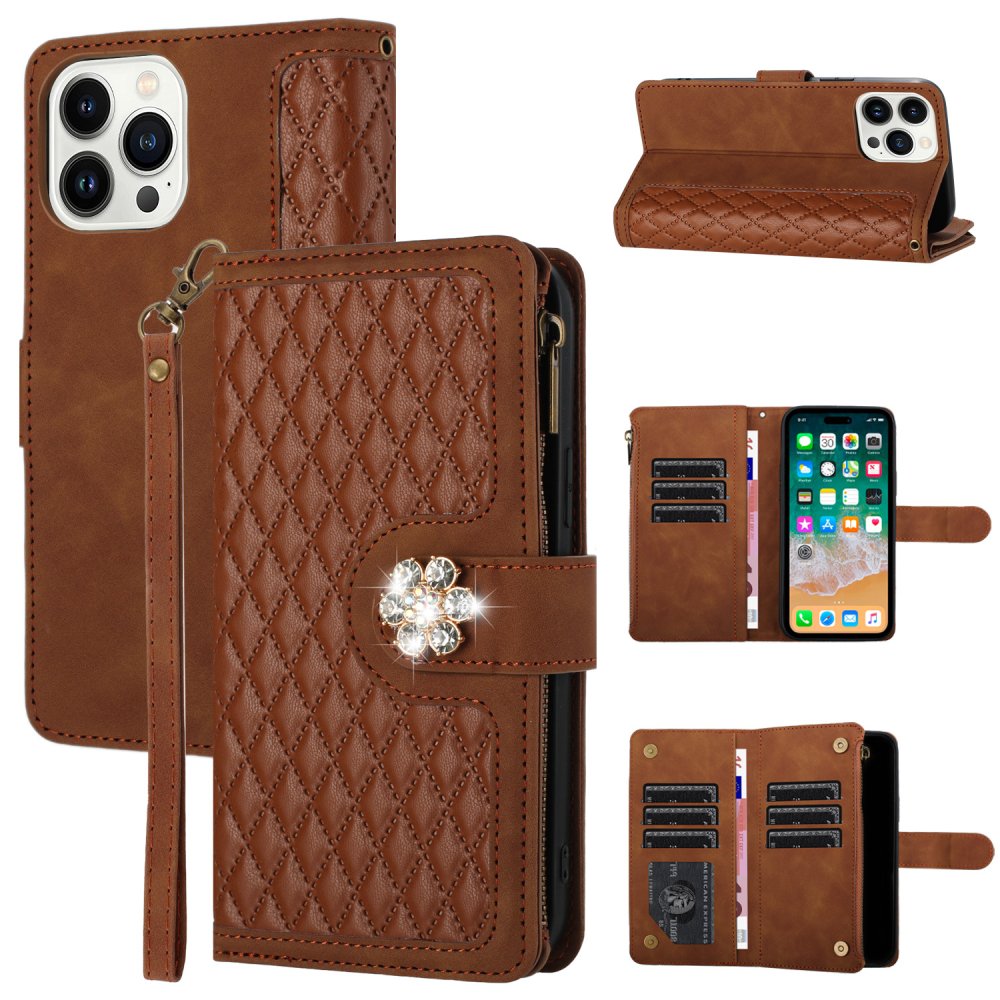 For MOTO G STYLUS 5G (2023) Jewel Wallet Design with Stitched PU Leather ID Card Money Holder Zipper Case