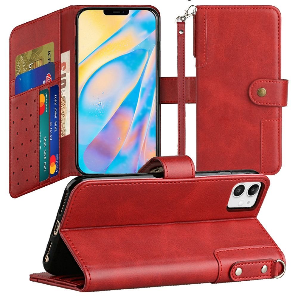 For Apple iPhone 15 Pro Max Retro Wallet Card Holder Case Cover - Image 2