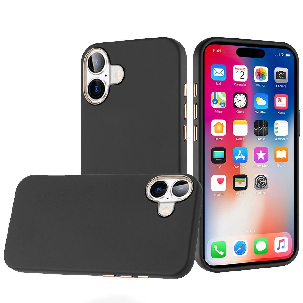 For Apple iPhone 16 6.1 inch Classy Slick Chromed Around Hybrid Case Cover - Image 3