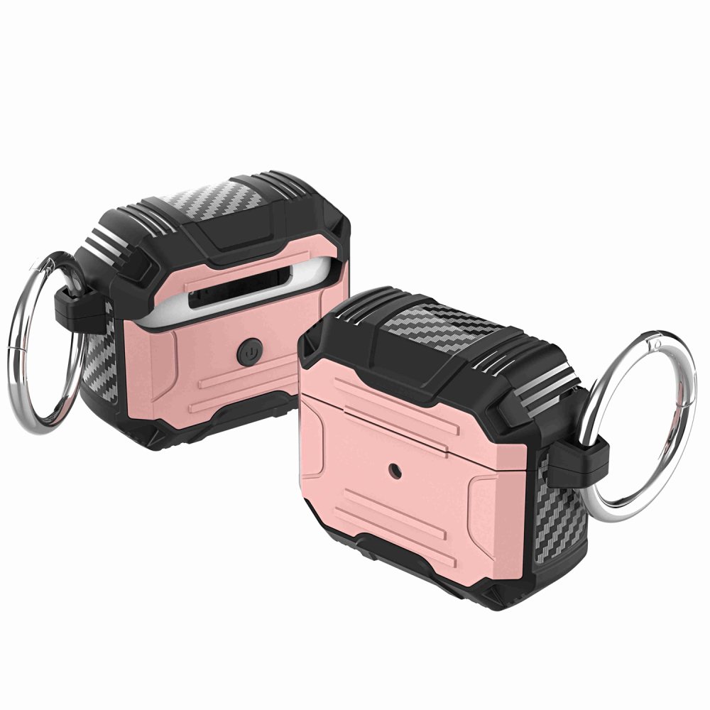 For AirPods 4 Rugged ShockProof Hybrid With Metal Hook Case Cover - Image 2