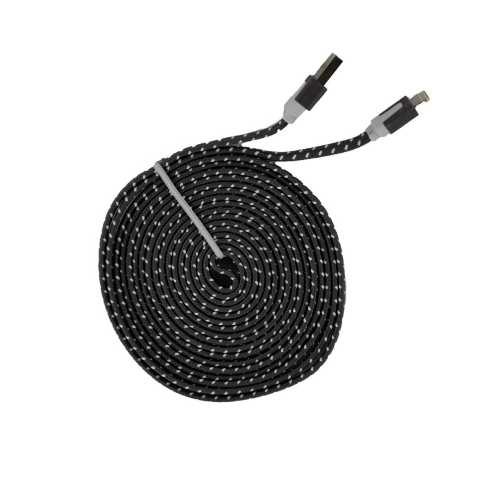 C2G For Apple iPhone Fabric Charging Cable Braided 3' - Image 3