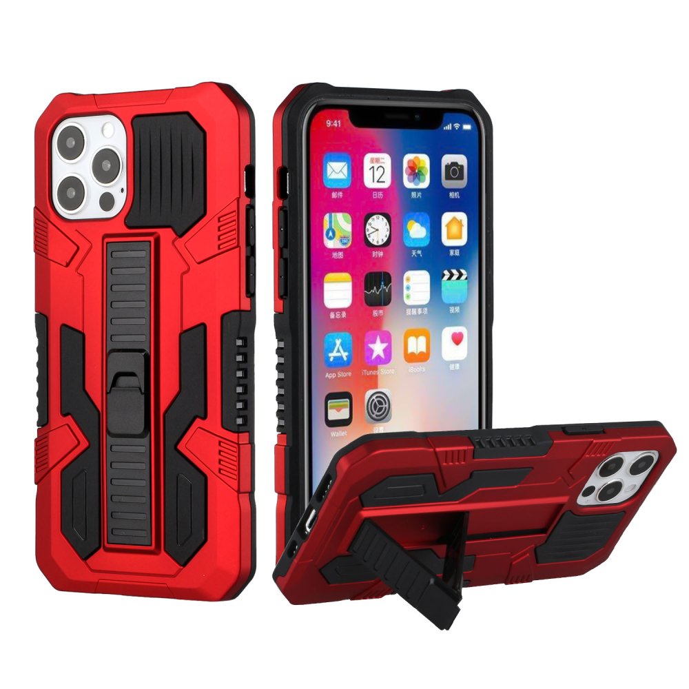 For Apple iPhone 13 Pro 6.1 (3 Cameras) Rocker Kickstand Tough Shockproof Hybrid Case Cover - Image 2