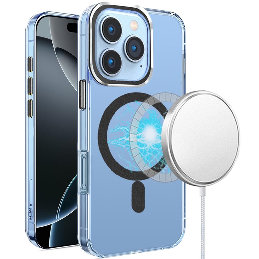 For Apple iPhone 16 Pro Max 6.9 inch Matching Clear Transparent Circle Design Case Cover