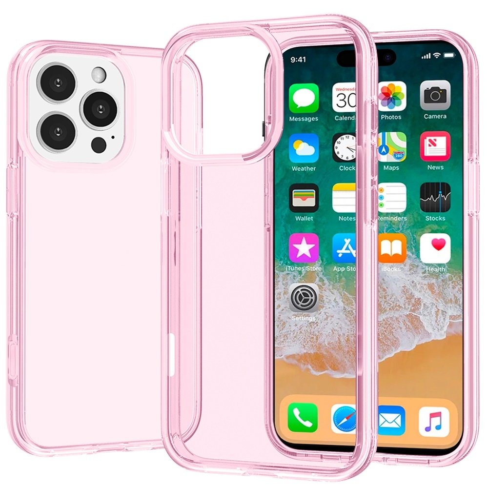 For Apple iPhone 16 Pro Max 6.9 inch Sturdy Ultra Thick 3mm Transparent Hybrid Case Cover - Image 2