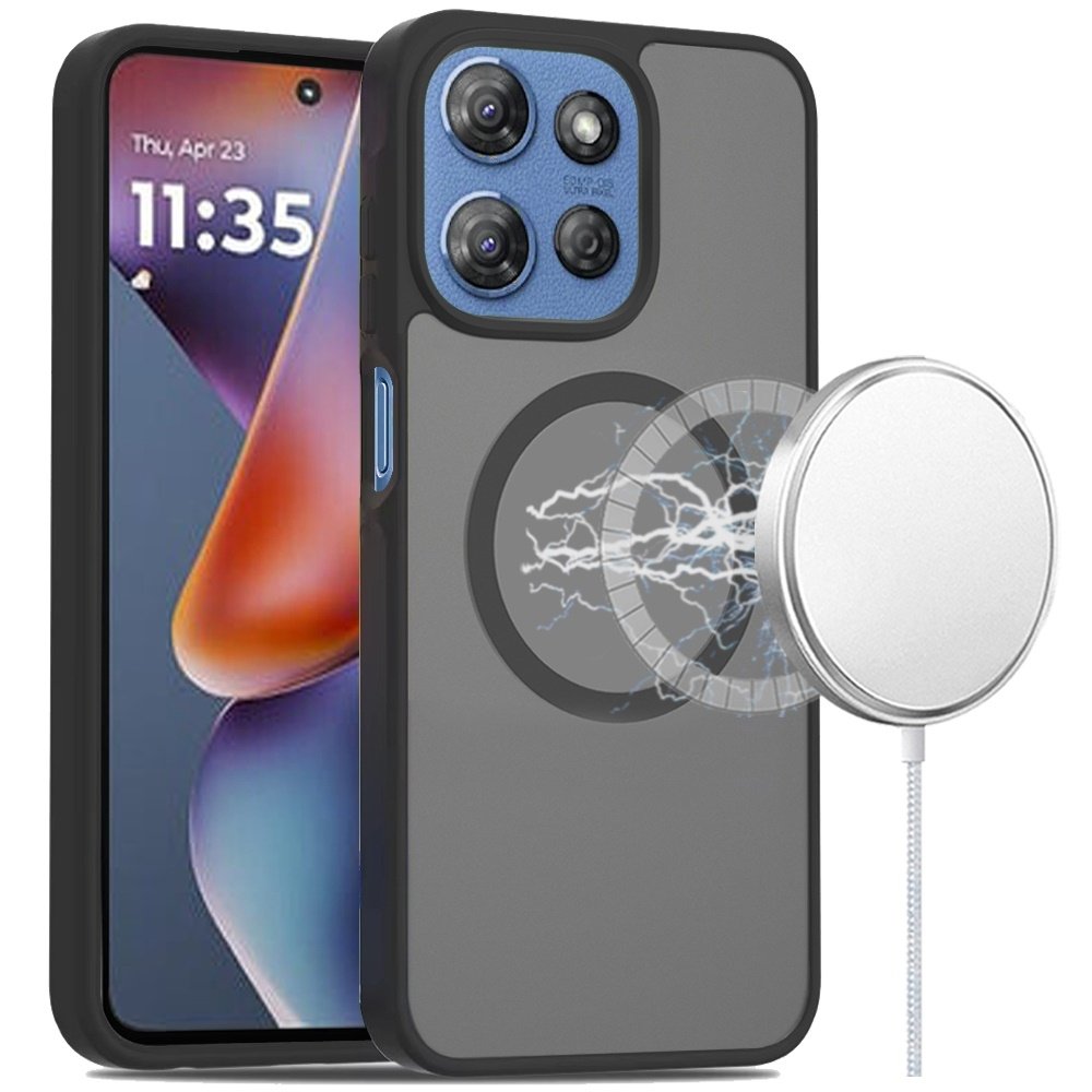 For Motorola Moto G 5G 2025 Magnetic Circle Smooth Safe Matte Feel Hybrid Case - Image 4