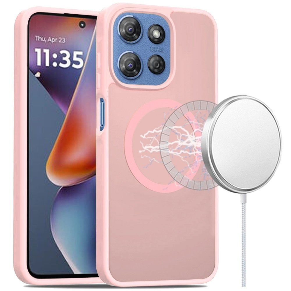 For Motorola Moto G 5G 2025 Magnetic Circle Smooth Safe Matte Feel Hybrid Case - Image 6