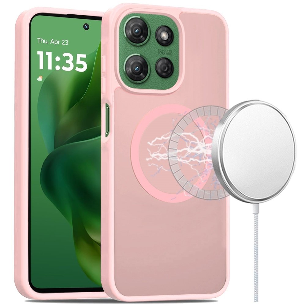 For Motorola Moto G Power 5G 2025 Magnetic Circle Smooth Safe Matte Feel Hybrid Case