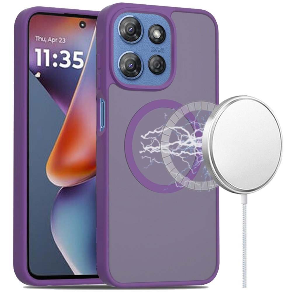 For Motorola Moto G 5G 2025 Magnetic Circle Smooth Safe Matte Feel Hybrid Case - Image 2