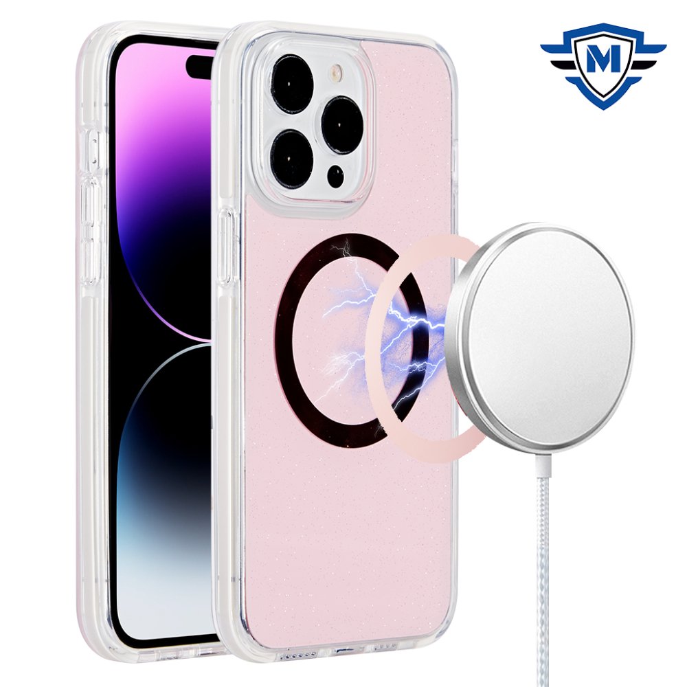 For Apple iPhone 15 Pro METKASE IMD Design Pattern Magnetic Circle Premium Hybrid Case - Image 3