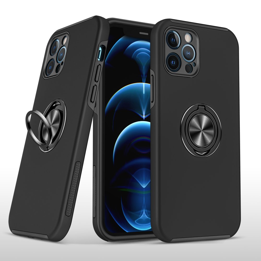 For Apple iPhone 15 Pro Max CHIEF Oil Painted Magnetic Ring Stand Hybrid Case Cover - Image 2
