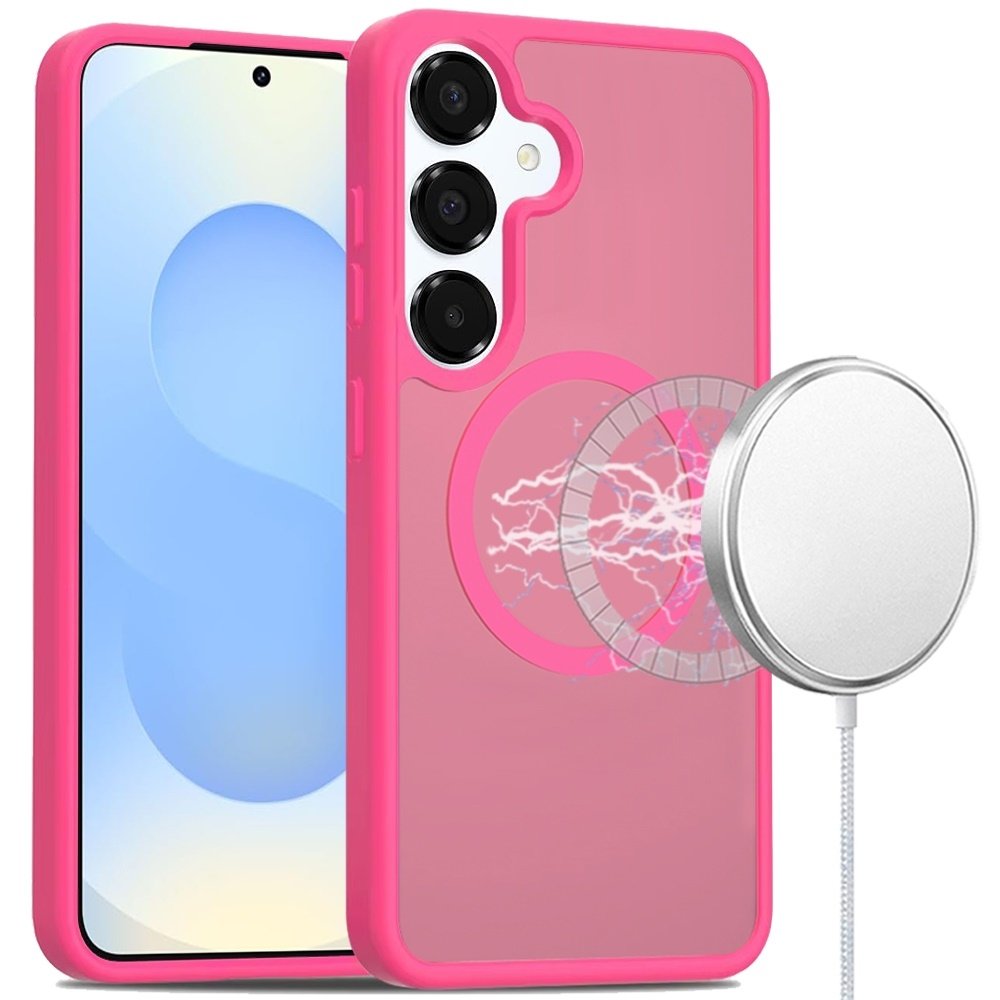 For Samsung Galaxy s25/s24 Magnetic Circle Smooth Safe Matte Feel Hybrid Case