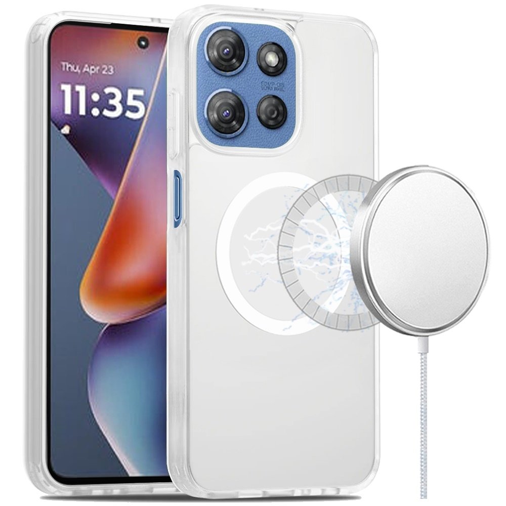 For Motorola Moto G 5G 2025 Magnetic Circle Smooth Safe Matte Feel Hybrid Case - Image 5
