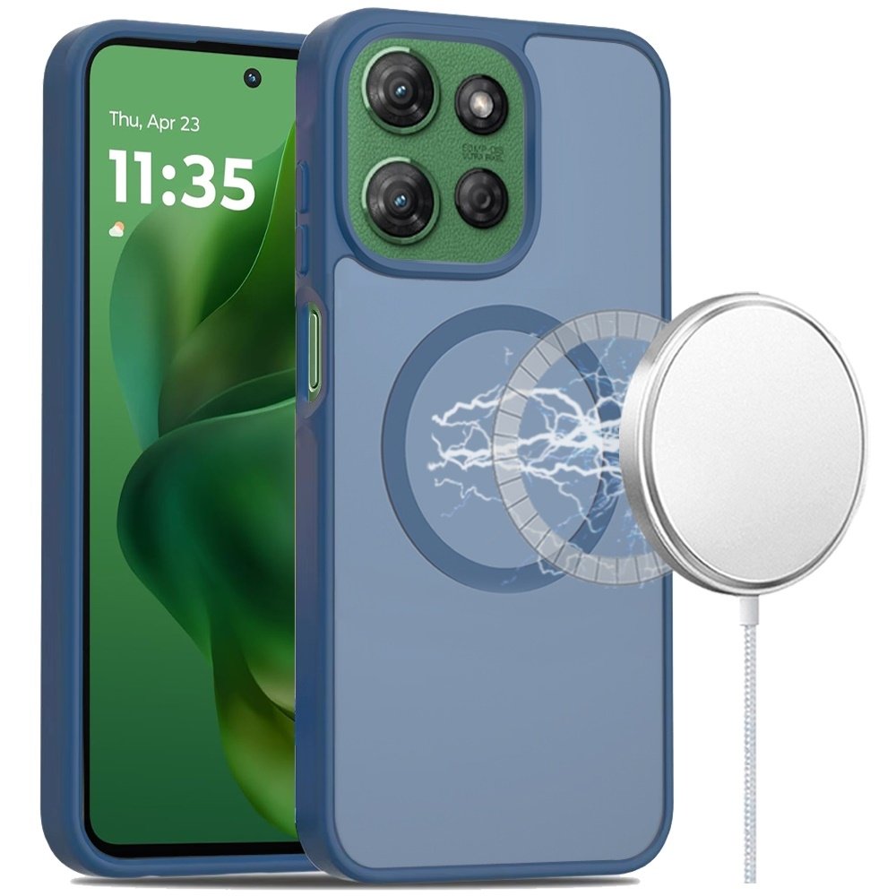 For Motorola Moto G Power 5G 2025 Magnetic Circle Smooth Safe Matte Feel Hybrid Case - Image 4