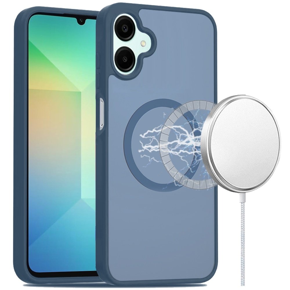 For Samsung Galaxy A06 Magnetic Circle Smooth Safe Matte Feel Hybrid Case - Image 2