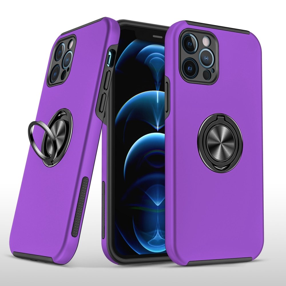 For Apple iPhone 15 Pro Max CHIEF Oil Painted Magnetic Ring Stand Hybrid Case Cover - Image 4