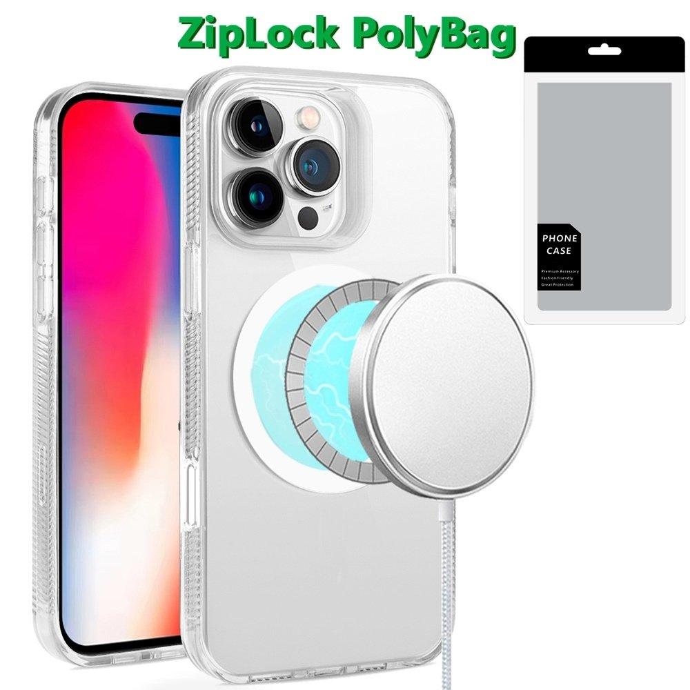 [PolyBag] For Apple iPhone 16 Pro 6.3 inch PURE Transparent Magnetic Circle High Quality Ultra Thick Hybrid - Image 2