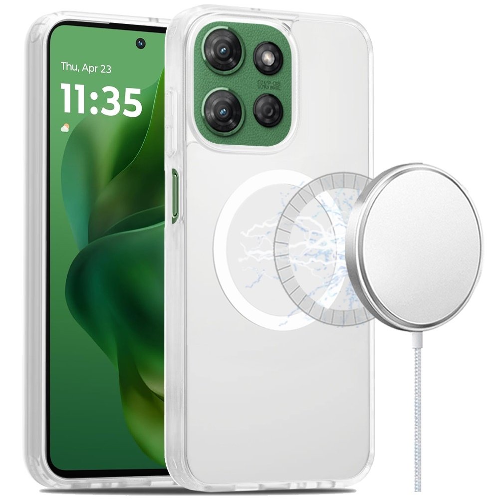 For Motorola Moto G Power 5G 2025 Magnetic Circle Smooth Safe Matte Feel Hybrid Case - Image 7