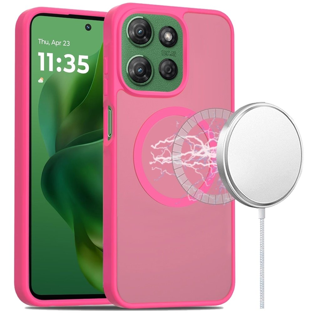 For Motorola Moto G Power 5G 2025 Magnetic Circle Smooth Safe Matte Feel Hybrid Case - Image 5