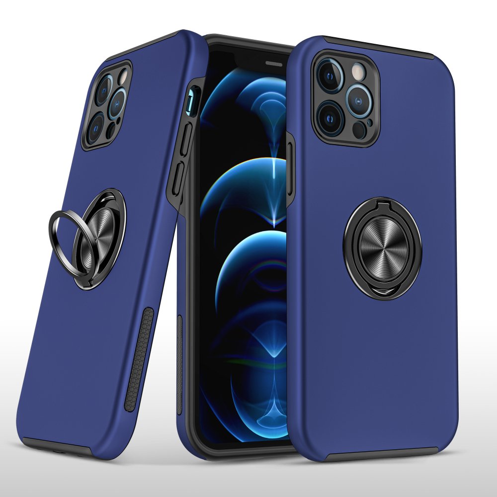 For Apple iPhone 15 Pro Max CHIEF Oil Painted Magnetic Ring Stand Hybrid Case Cover