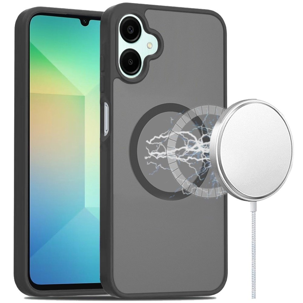 For Samsung Galaxy A06 Magnetic Circle Smooth Safe Matte Feel Hybrid Case - Image 3